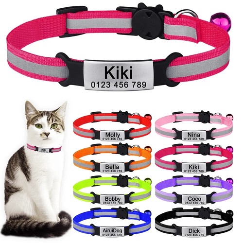 Personnalisé collier chat - personnalisé,