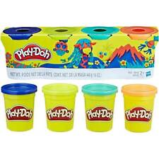 HASBRO - Play Doh - Lot De 4 Pots De Pâte A Modeler Coloris Nature 4x112gr