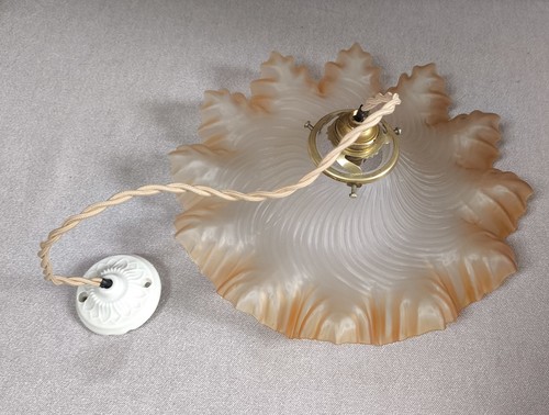 Ancienne suspension verre - ancienne,