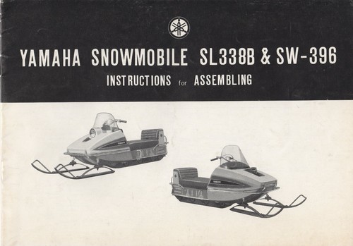 1970 yamaha snowmobile sl338b - yamaha,