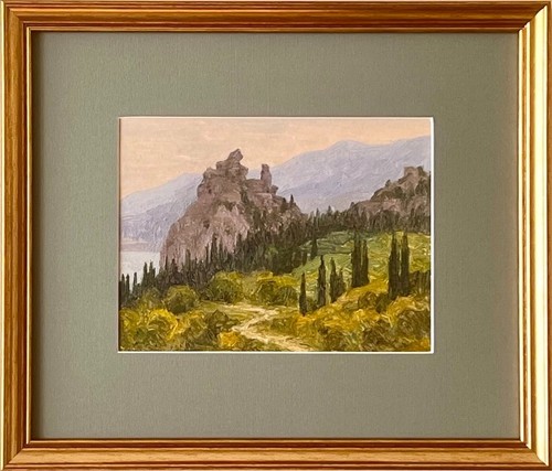 Tableau ancien huile - , paysage