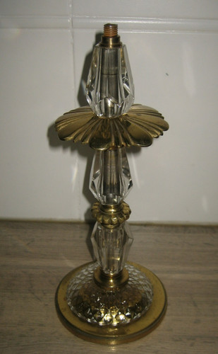 Ancien pied lampe laiton - ancien,