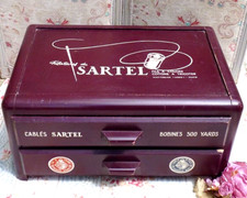 Antique haberdashery, OLD HABERDASHERY FURNITURE 2 DRAWERS "SARTEL"