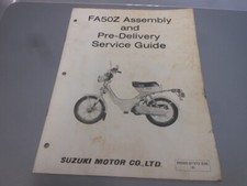 Suzuki 1982 FA50 FA50Z Assembly & Pre Delivery Service Guide 99505-01372-03E