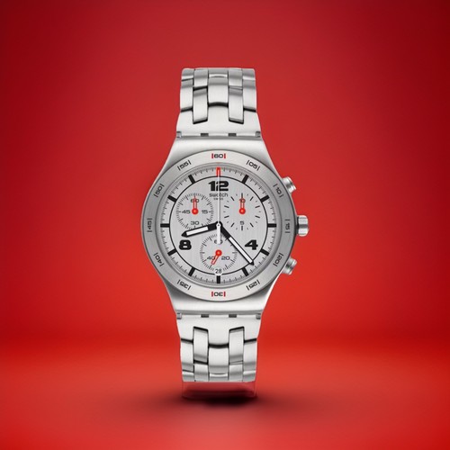 New swiss swatch - irony, silver