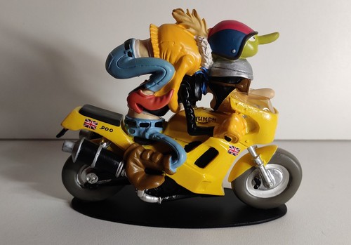 Figurine moto résine - en,