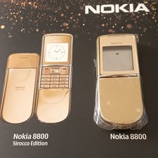 NEW Nokia 8800d 8800 SIROCCO Gold Edition Parts Cover Full Housing Covers Cases
