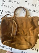 Sac en daim, couleur camel, de