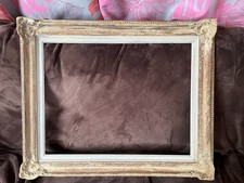 cadre ancien en cartapesta / papier mâché pour toile 65x49cm