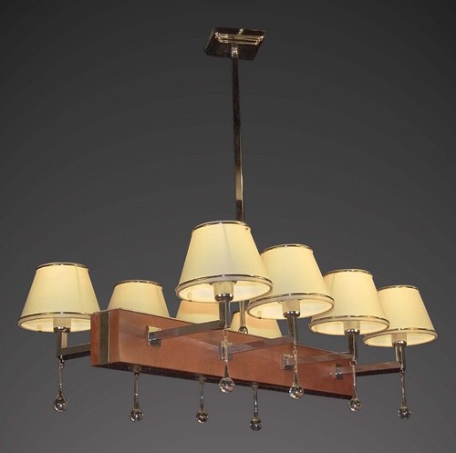 Lustre rustique avec - lustre, or