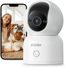ZOSI 2MP PT Caméra IP WiFi  vidéo Surveillance Pan 360° Tilt 108° Suivi Auto