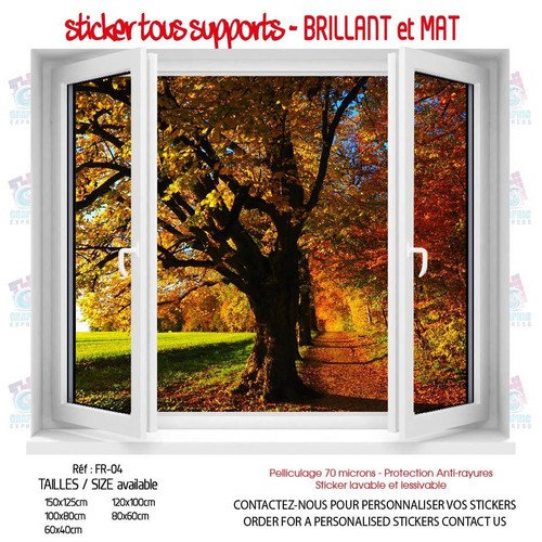 Sticker trompe oeil fenetre - sticker, l'oeil