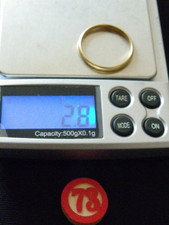 bague alliance or jaune 18 carats