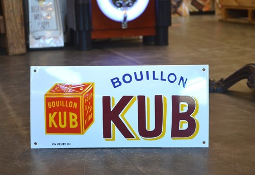 Plaque émaillée bouillon - bouillon, kub