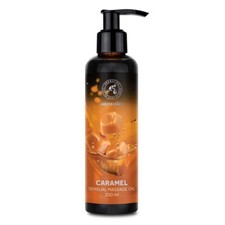 Huile de Massage Sensuel Caramel pour Couple 200ml - Huile Comestible 200ml -...