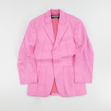 JACQUEMUS Womens Blazer La Veste D'Homme Single-Breasted Pink Size 34 RRP500
