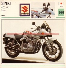 SUZUKI GSX 1100 S Katana GSX1100S GSX1100 1980 : Fiche Moto #000681