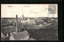 Old postcard Illiers, general view 
