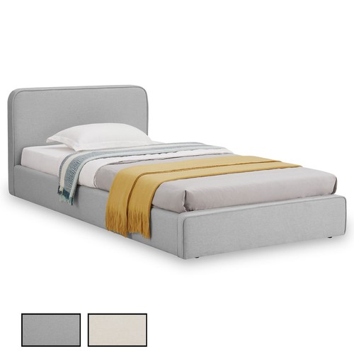 Lit simple 90x190 tissu et - tissu,
