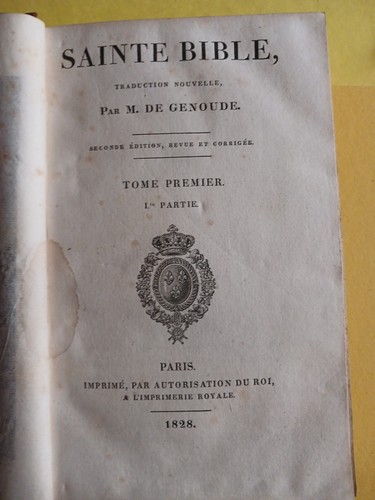 Sainte bible genoude tome - sainte, m.de