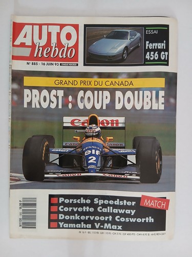 Auto hebdo 885 1993 - auto,