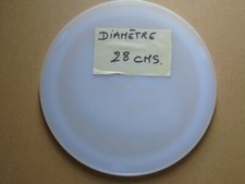  Plateau blanc  micro onde diametre 28 cms