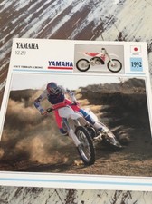Yamaha YZ 250 1992 250YZ YZ250 cross Carte moto Collection Atlas Japon