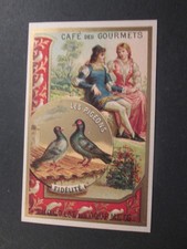 Chromo chocolat gourmets - les pigeons, fidelite