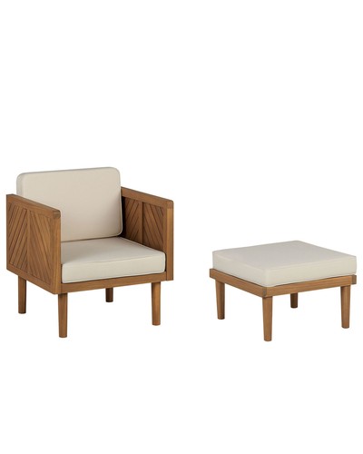 Fauteuil jardin beige clair - fauteuil,
