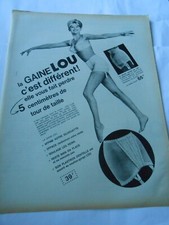 Advertising 1963 La Gaine LOU it's different, lose 5 cm
