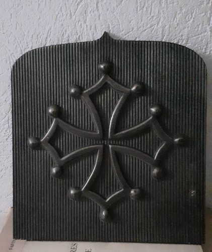Plaque cheminée fonte - cheminée,