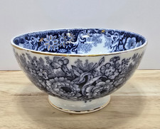 H&JP Flora Nimy Belgiu Blue and White Floral with Gold Bowl