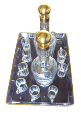 Service à liqueur en cristal