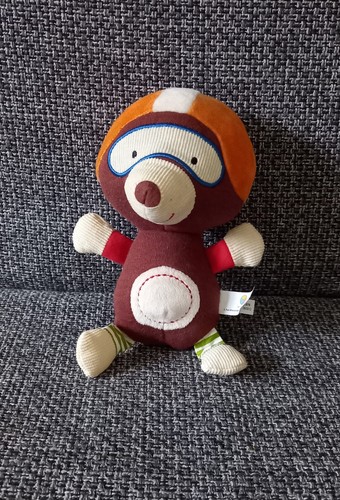 Doudou peluche ours taupe - b7,