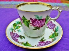 19th Century Porcelain Lilac Antique Saucer Cup