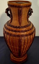 #Ancien Grand  Vase tressé