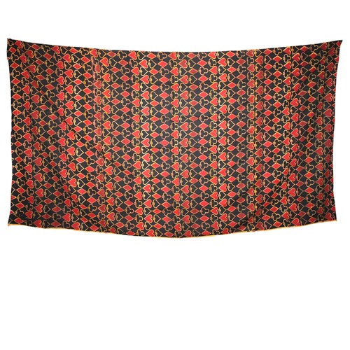 Couvre lit motif carte - -,