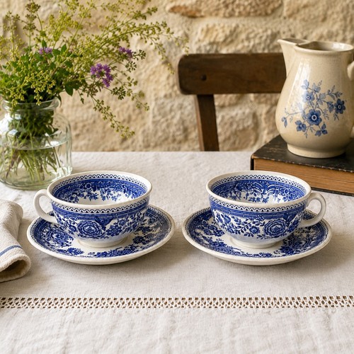 Ancienne paire tasses à - paire,