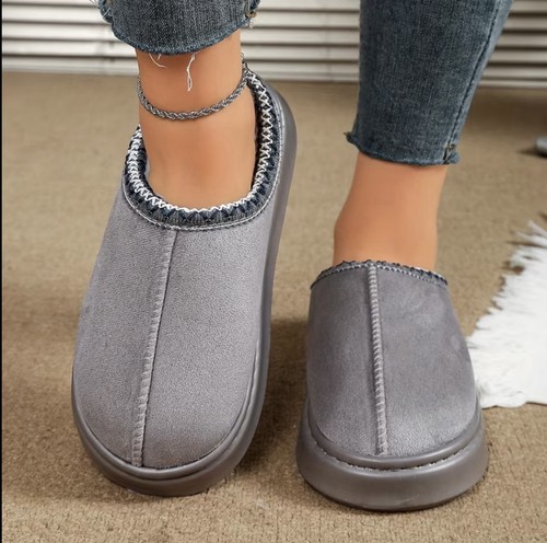 Chaussons confortable gris - chaussons,