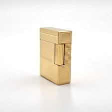 Briquet S.T. Dupont Ligne 1 Or Lignes Horizontales Fonctionnel