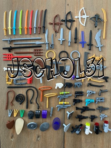 Lego minifigure weapons lot - lego,