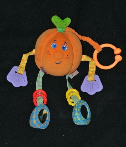 Peluche doudou citrouille