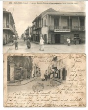 Senegal, St Louis; Rues Lebon et Blaise-Dumont.