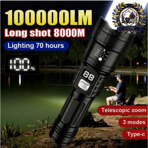 Lampe torche led rechargeable - torche,