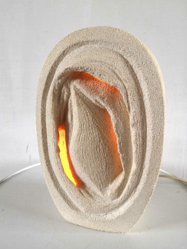 Lampe pierre signée - pierre,