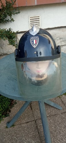 Casque police ancien des - ancien,