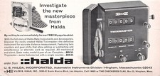 Halda Inc Hingham Twinmaster Silent Distance Measurement MA Vtg Mag Print Ad