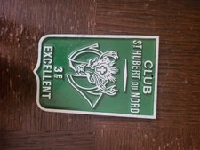 Plaque Club St Hubert Du Nord 3e Excellent Rare