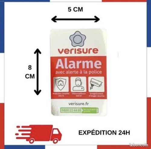 Autocollant 8x5cm 2026 - , alarme