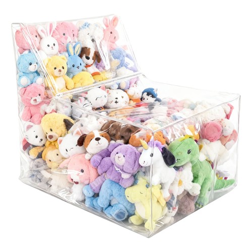 Clear stuffed animal bean bag - clear,